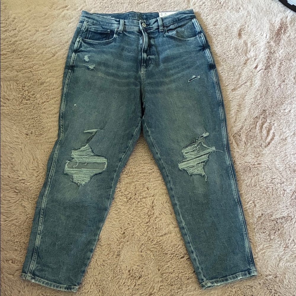 Old Navy Distressed Blue Jeans